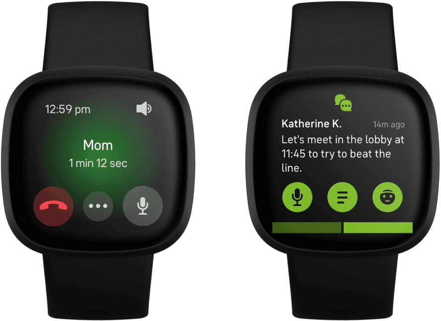 Fitbit Versa III calling